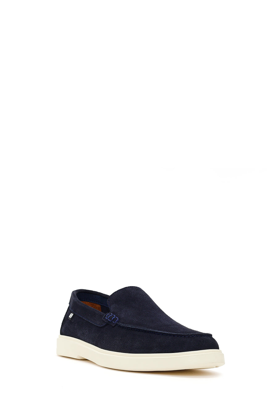 Erkek Lacivert Süet Deri Casual Loafer