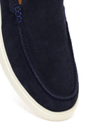 Erkek Lacivert Süet Deri Casual Loafer | Derimod