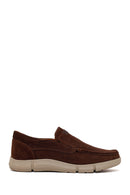 Erkek Kahverengi Nubuk Deri Casual Loafer | Derimod