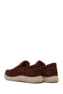 Erkek Kahverengi Nubuk Deri Casual Loafer | Derimod