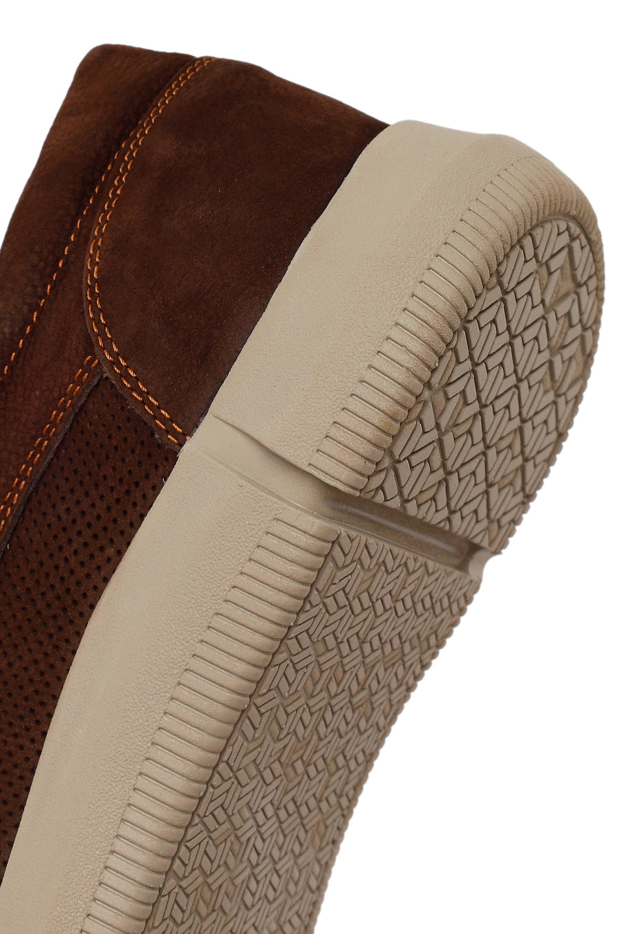 Erkek Kahverengi Nubuk Deri Casual Loafer