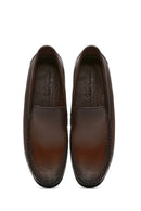 Men's Brown Leather Loafer | Derimod