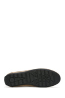Men's Beige Tassel Suede Leather Loafer | Derimod