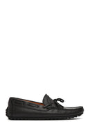 Erkek Siyah Püsküllü Deri Loafer | Derimod