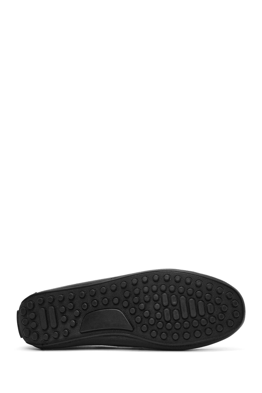 Erkek Siyah Püsküllü Deri Loafer