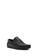 Erkek Siyah Deri Loafer | Derimod