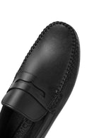 Erkek Siyah Deri Loafer | Derimod