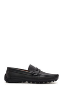 Erkek Siyah Deri Loafer | Derimod