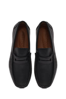 Erkek Siyah Deri Loafer | Derimod