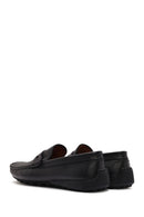 Erkek Siyah Deri Loafer | Derimod