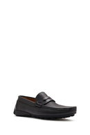 Erkek Siyah Deri Loafer | Derimod