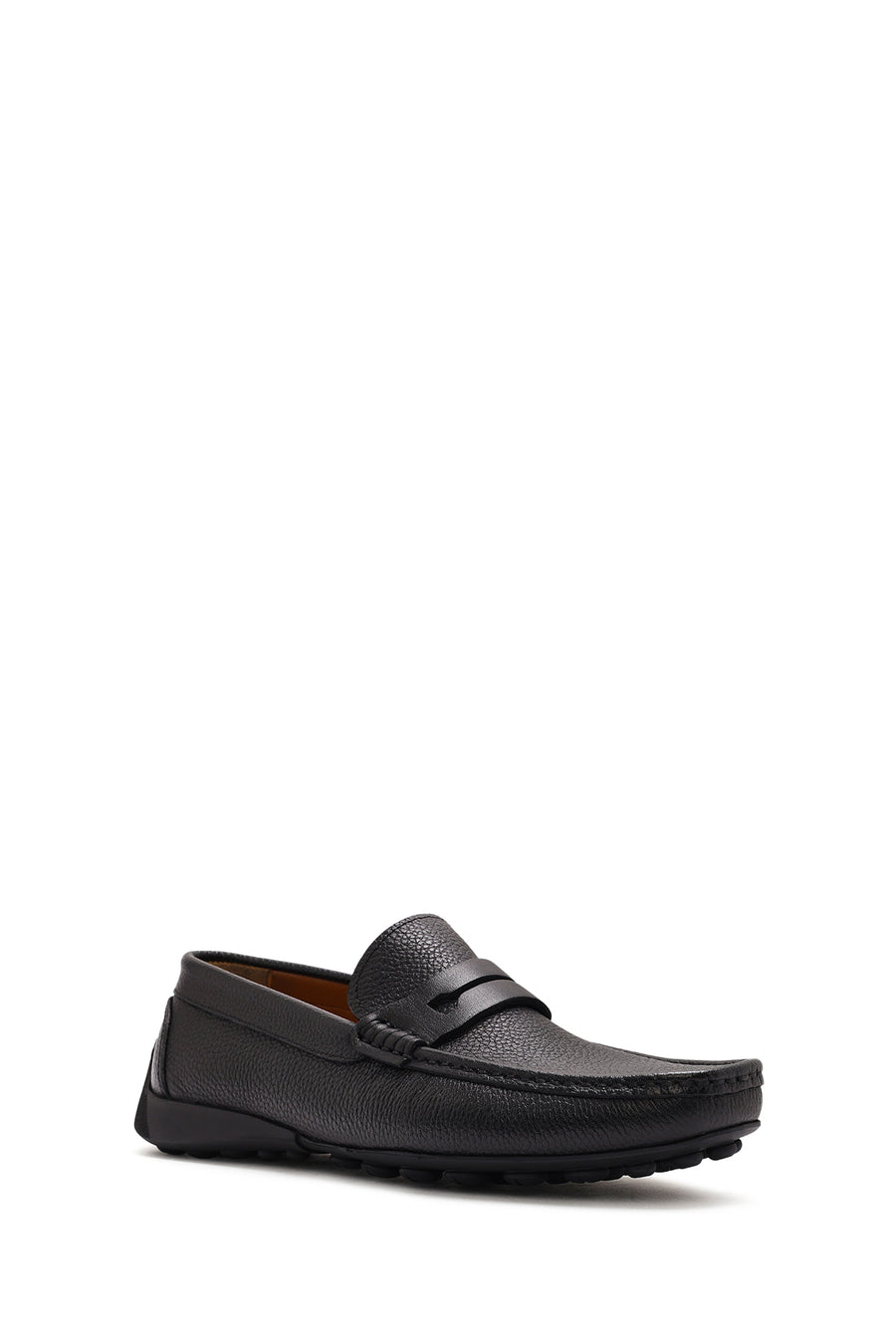 Erkek Siyah Deri Loafer