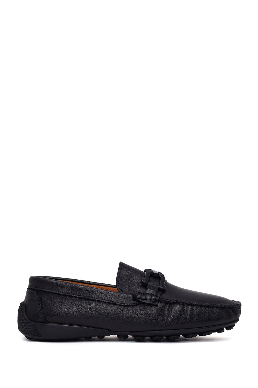 Erkek Siyah Tokalı Deri Loafer 26SFD755318 | Derimod