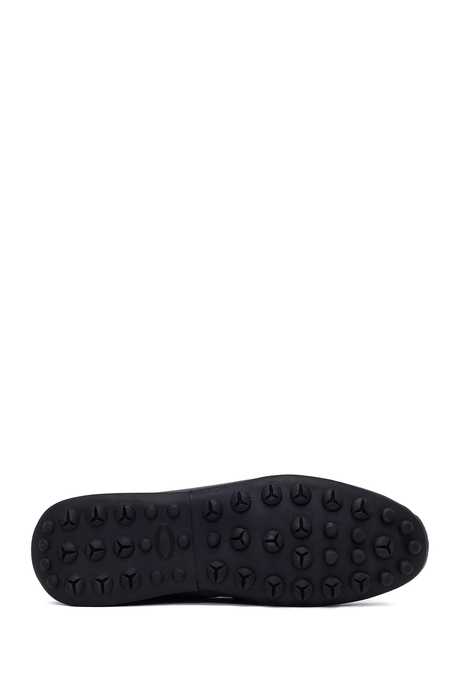 Erkek Siyah Tokalı Deri Loafer