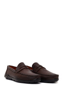 Erkek Kahverengi Deri Casual Loafer | Derimod