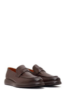 Erkek Kahverengi Deri Casual Loafer | Derimod