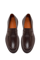 Erkek Kahverengi Deri Casual Loafer | Derimod