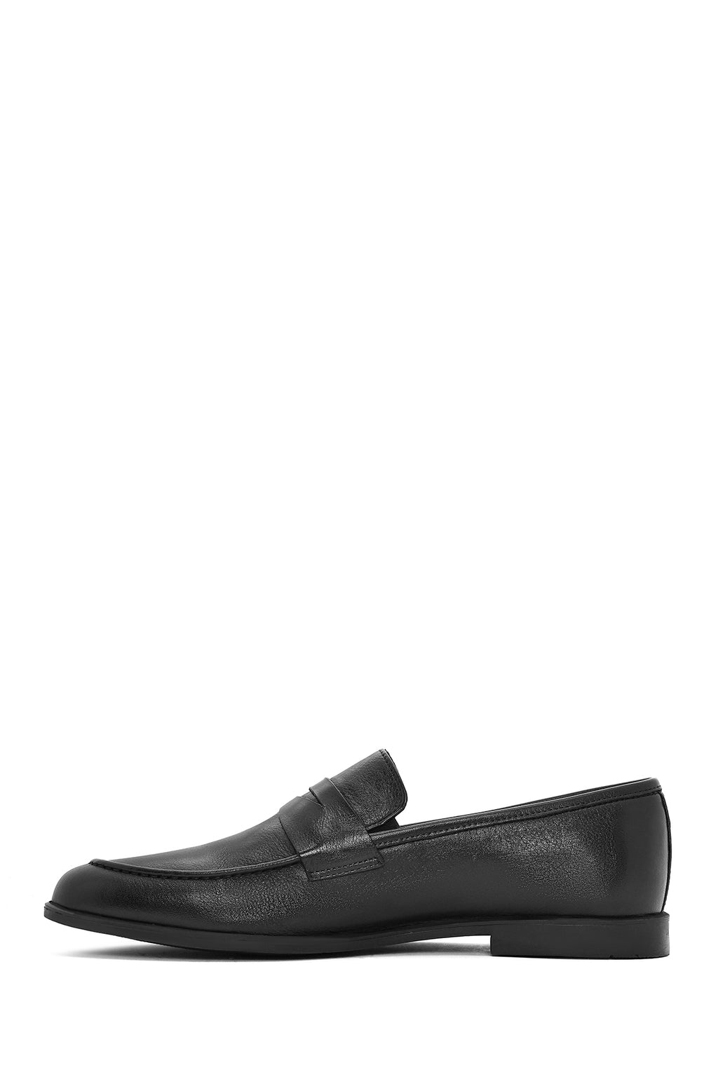 Erkek Siyah Deri Loafer