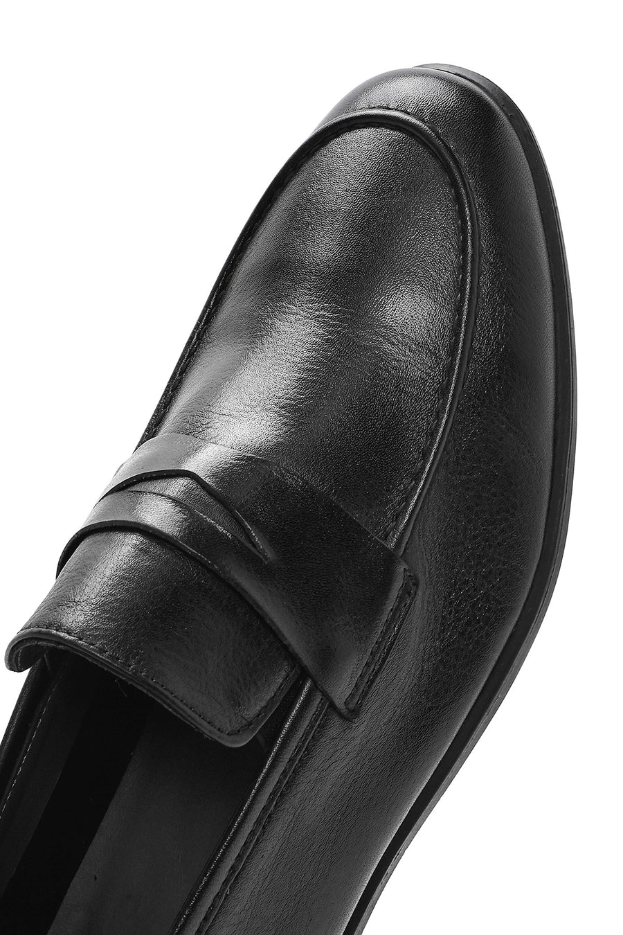 Erkek Siyah Deri Loafer