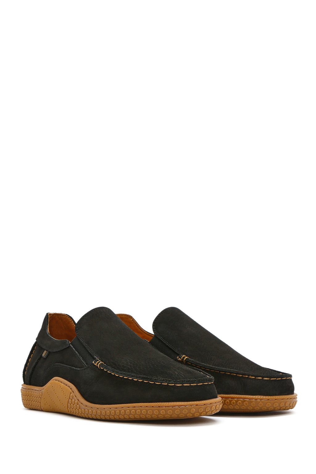 Erkek Siyah Nubuk Deri Comfort Loafer