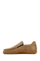 Men's Beige Nubuck Leather Comfort Loafer | Derimod