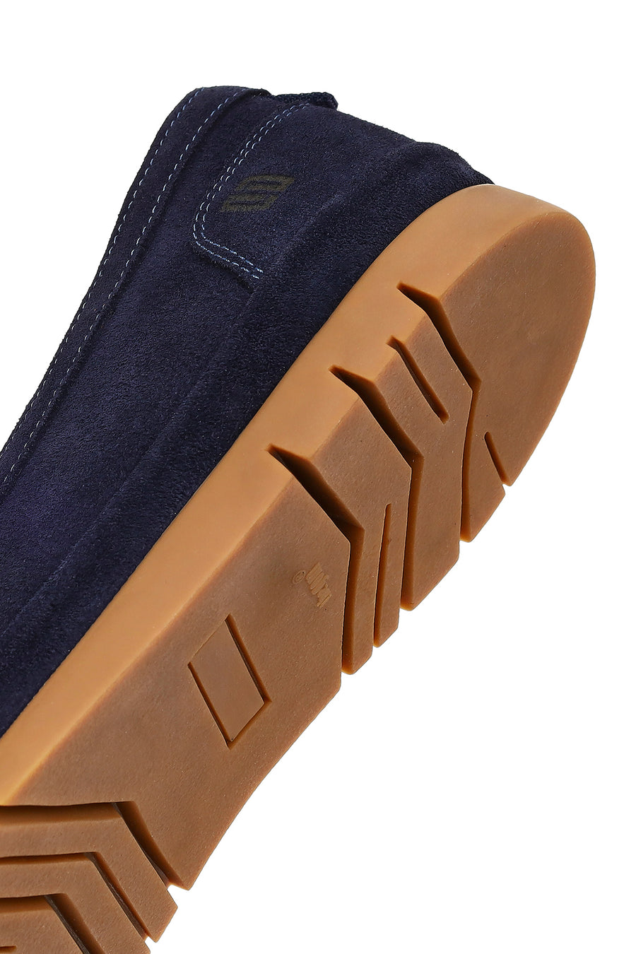 Erkek Lacivert Süet Deri Loafer