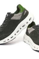 Derimod Studio Erkek Koyu Yeşil Bağcıklı Kalın Tabanlı Sneaker | Derimod