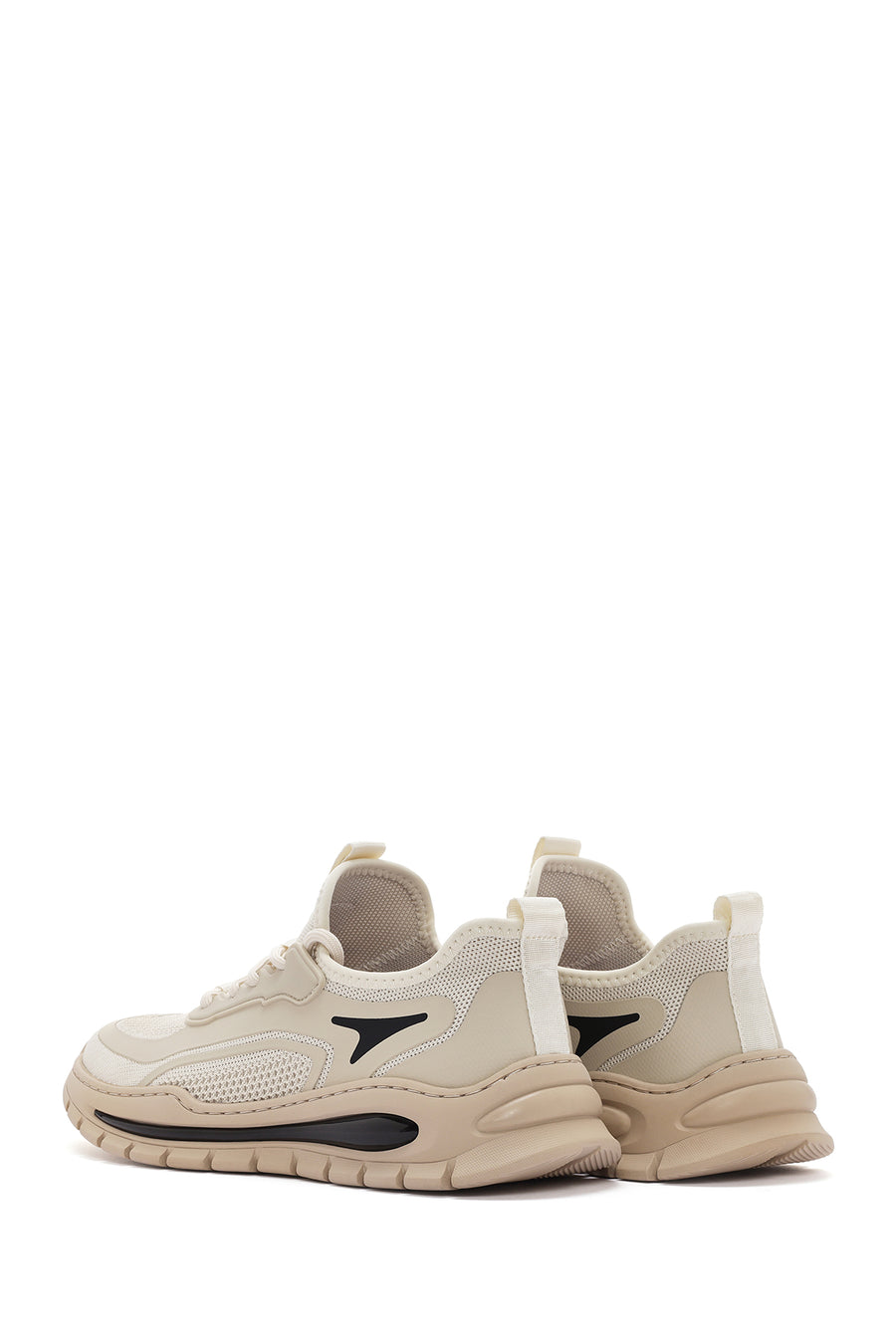 Derimod Zero Erkek Bej Bağcıklı Kumaş Sneaker