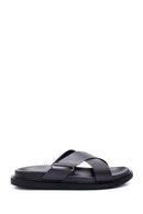 Men's Leather Slippers | Derimod