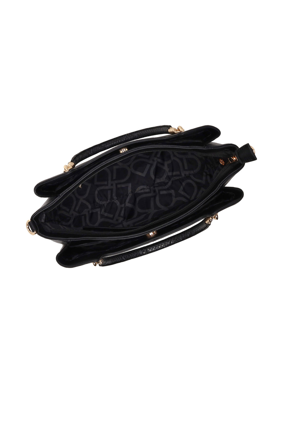 Woman Black Long-Strap Accessory Shoulder Bag
