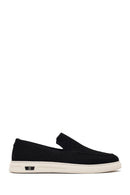 Male Black Patterned Fabric Loafer | Derimod