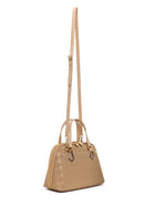 Woman Beige Long-Strap Printed Shoulder Bag | Derimod