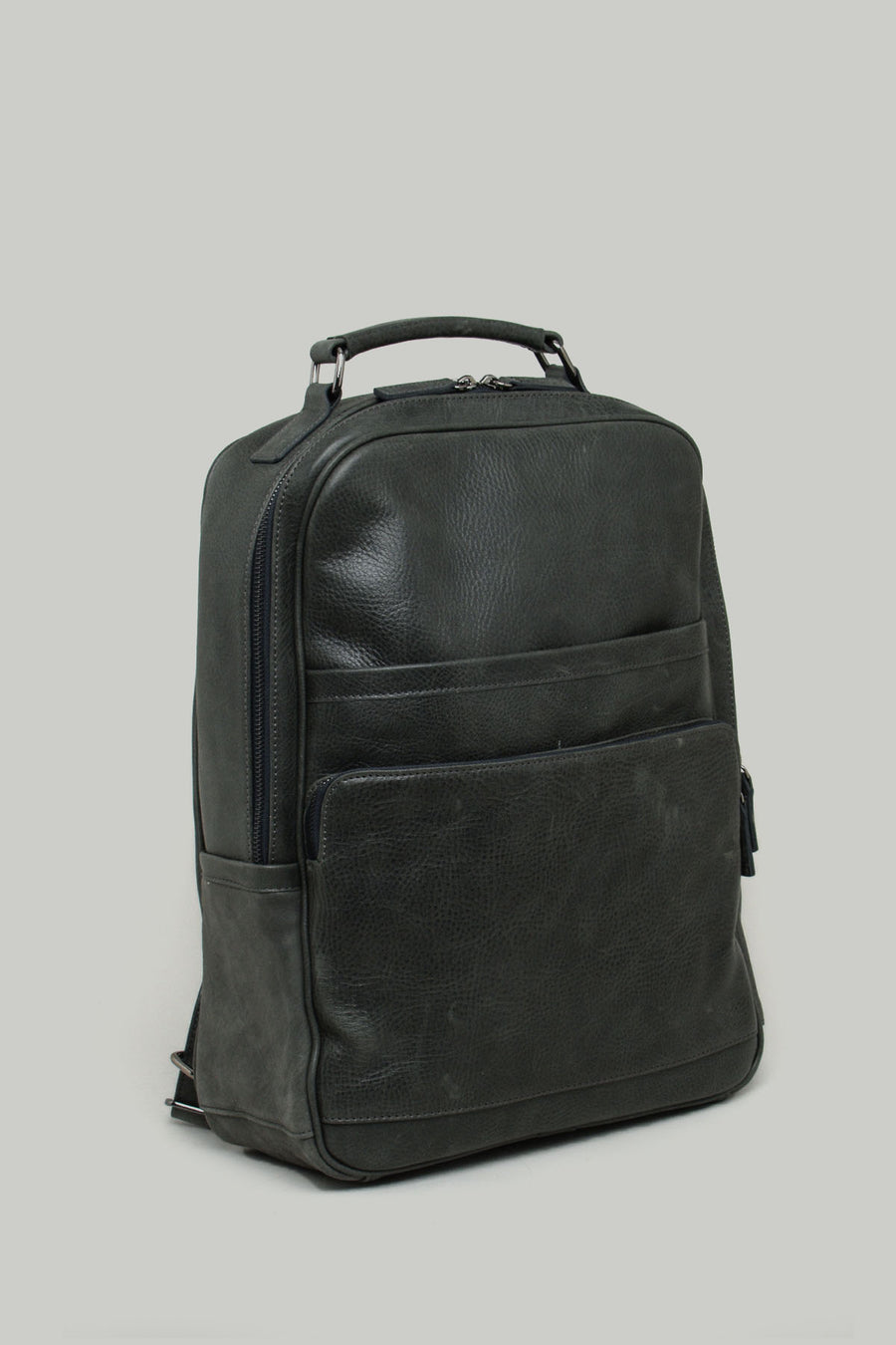 Anthracite Men's Leather Backpack