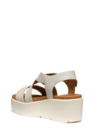 Geox Women Beige Damen D Xand 2.2s Thick Sole Leather Sandal | Derimod
