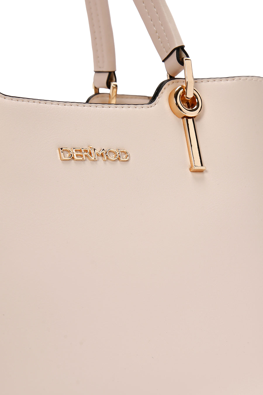 Women's Cream Long Strap Classic Handbag