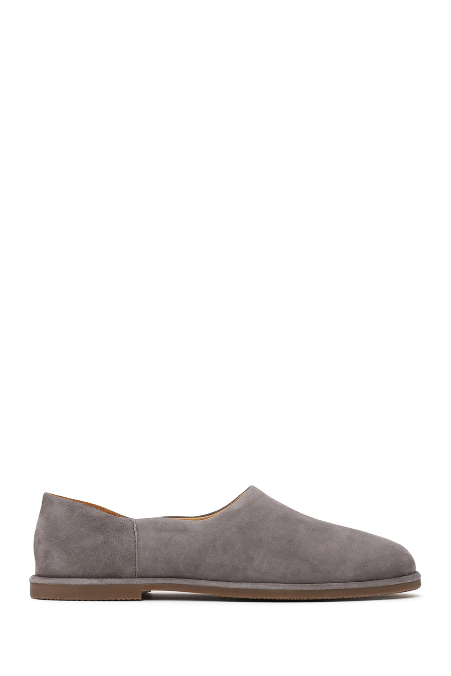 Erkek Gri Süet Deri Loafer 26SFD698010 | Derimod
