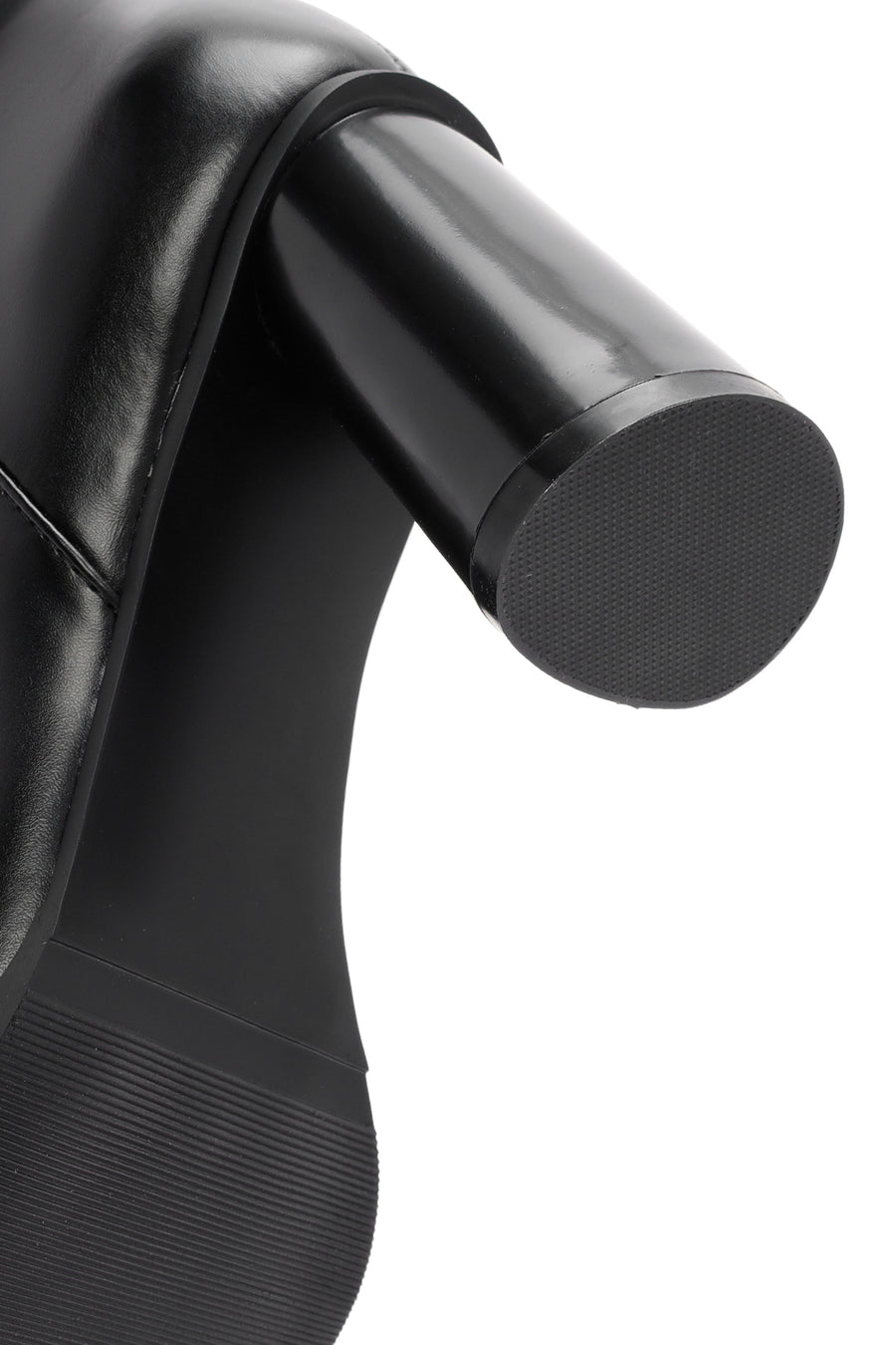 Women's Black Accessory Detailed Zippered Thick Heeled Boots