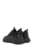 Erkek Siyah Bağcıklı Nubuk Deri Sneaker | Derimod