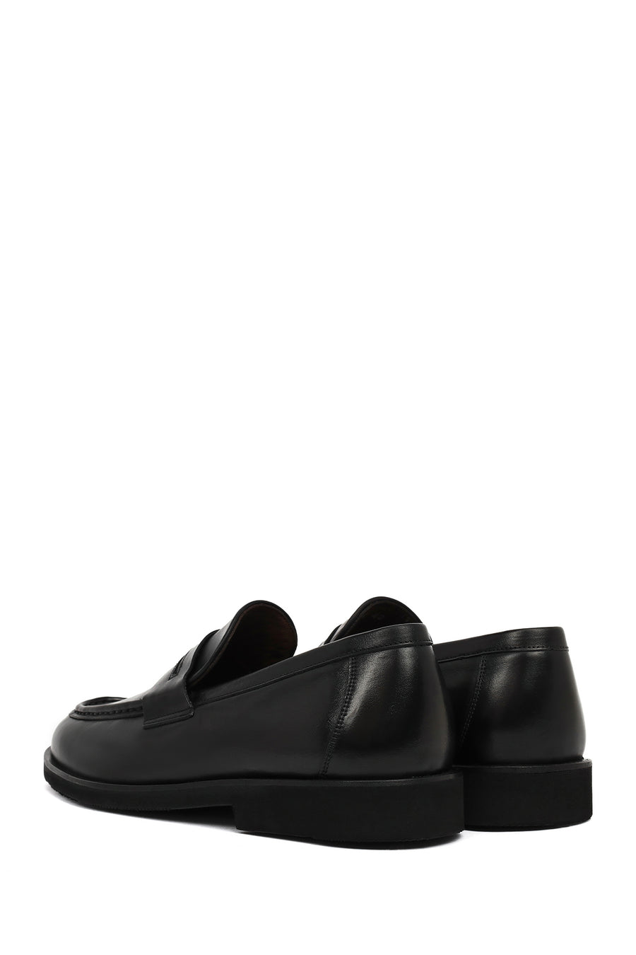 Erkek Siyah Deri Klasik Loafer