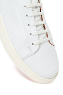 Erkek Beyaz Bağcıklı Deri Sneaker | Derimod