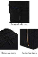 Unisex Black Fabric Backpack | Derimod