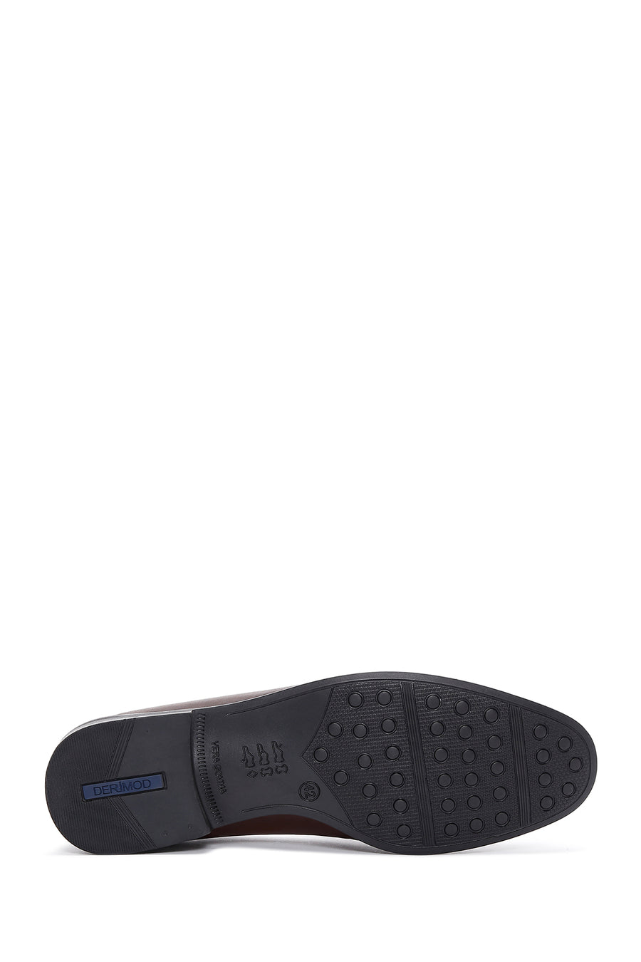 Erkek Kahverengi Deri Püsküllü Klasik Loafer