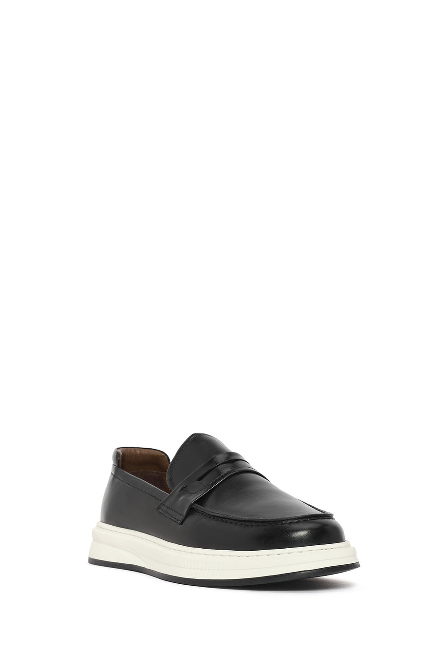 Erkek Siyah Deri Casual Loafer