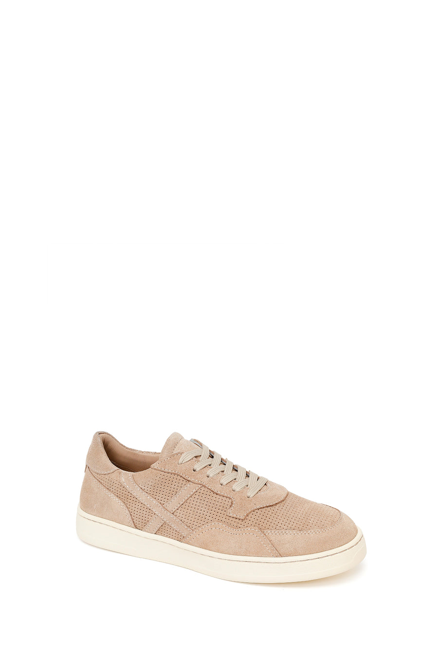 Kadın Bej Bağcıklı Süet Deri Sneaker