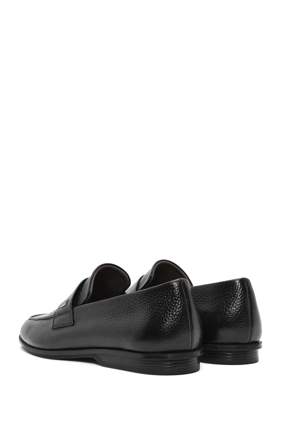 Erkek Siyah Deri Casual Loafer