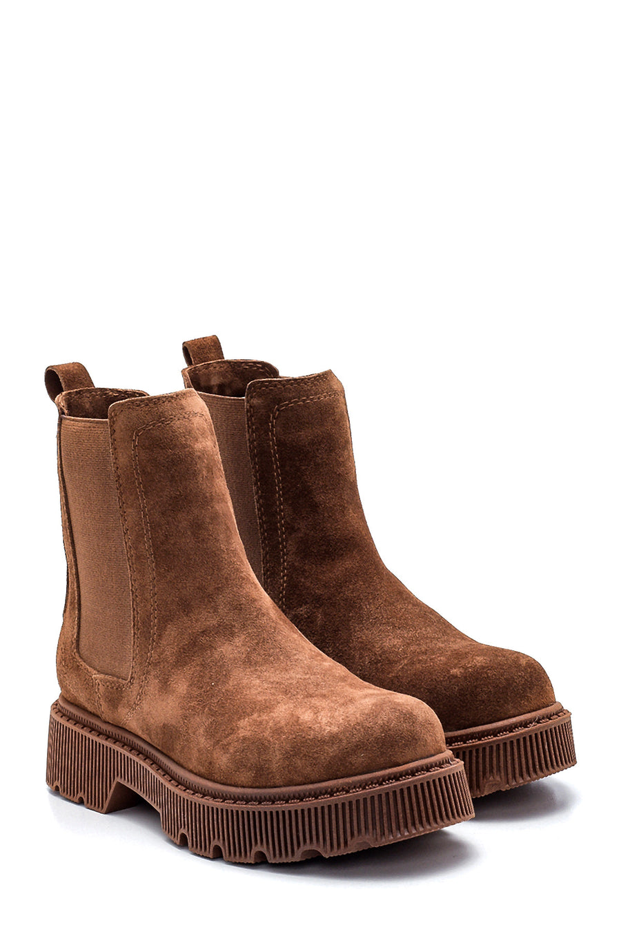 Women's Leather Suede Chelsea Boots