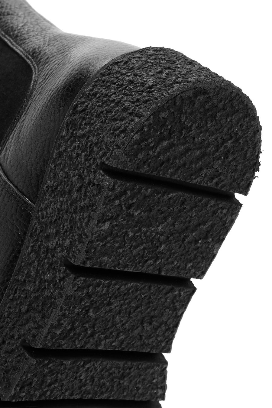Women's Black Leather Chelsea Boots