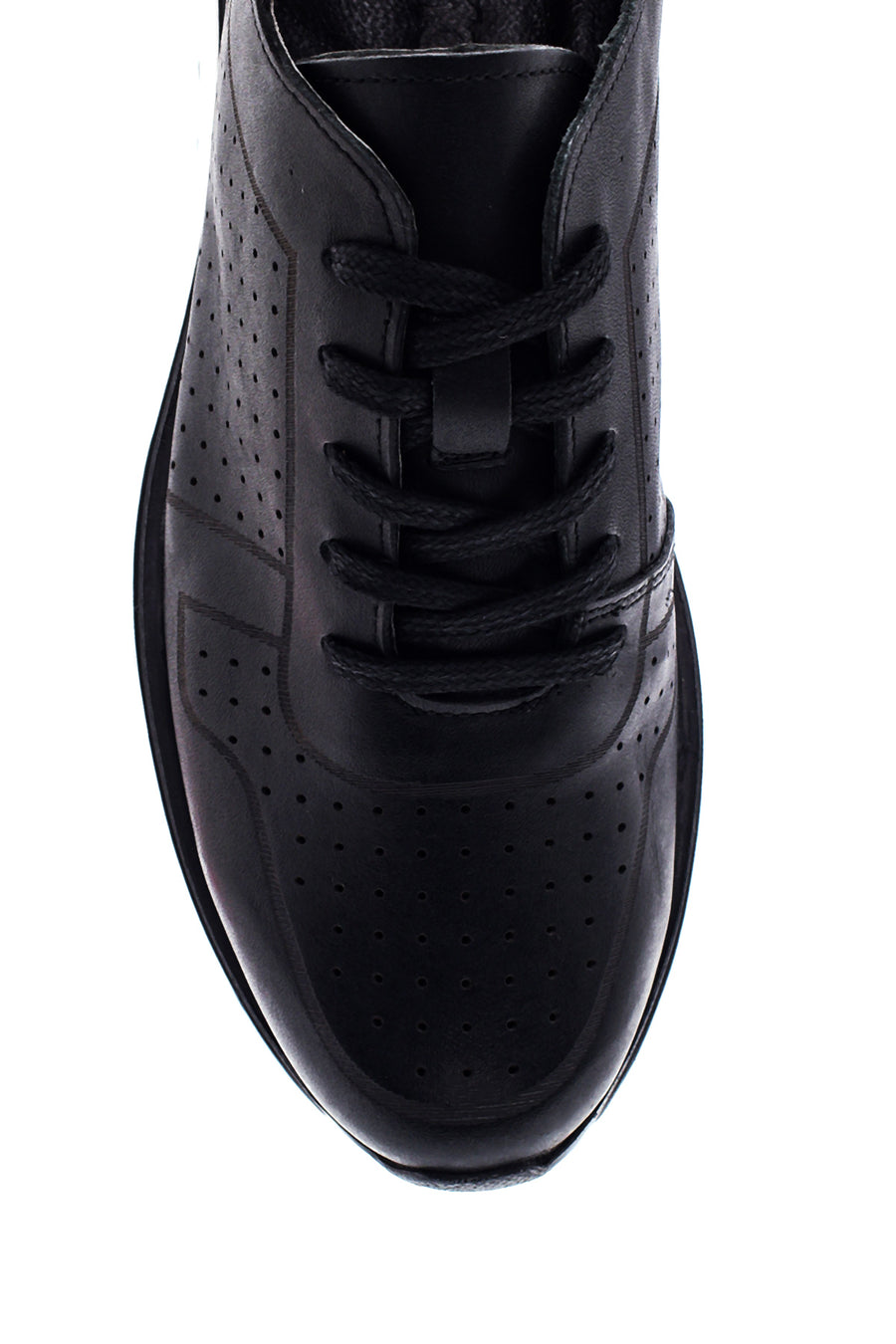 Erkek Deri Delikli Sneaker