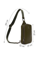 Male Khaki Mini Crossbody Bag | Derimod