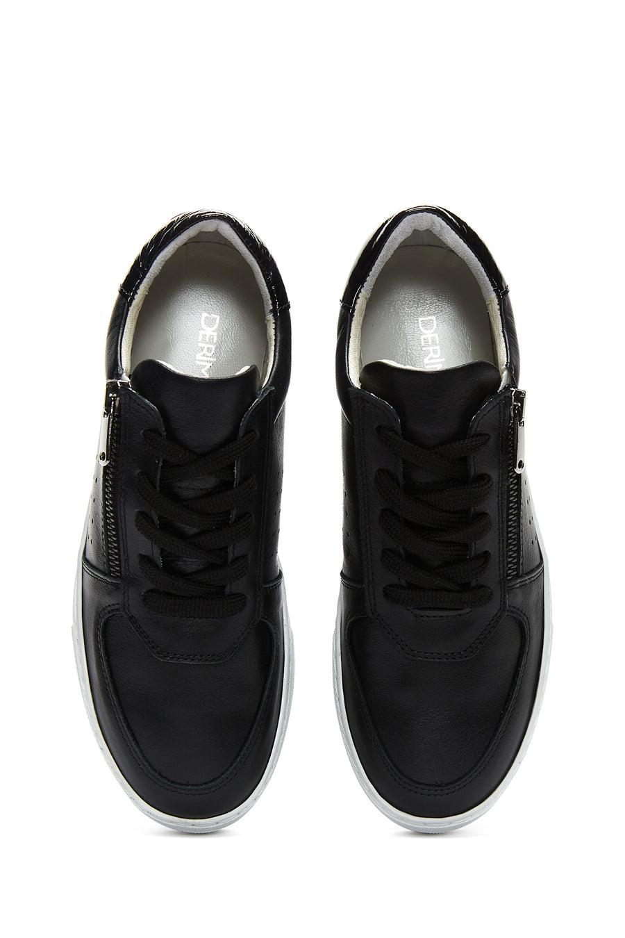 Kadın Deri Fermuarlı Sneaker